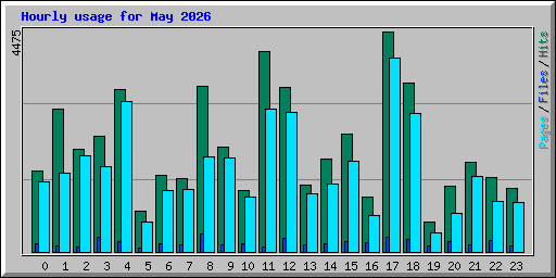 Hourly usage for May 2026